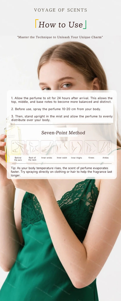 100ML Women's Lasting Fragrance High-End Niche Perfume Fresh Garden Floral Eau De Toilette Cologne Unisex Body Pheromone Spray