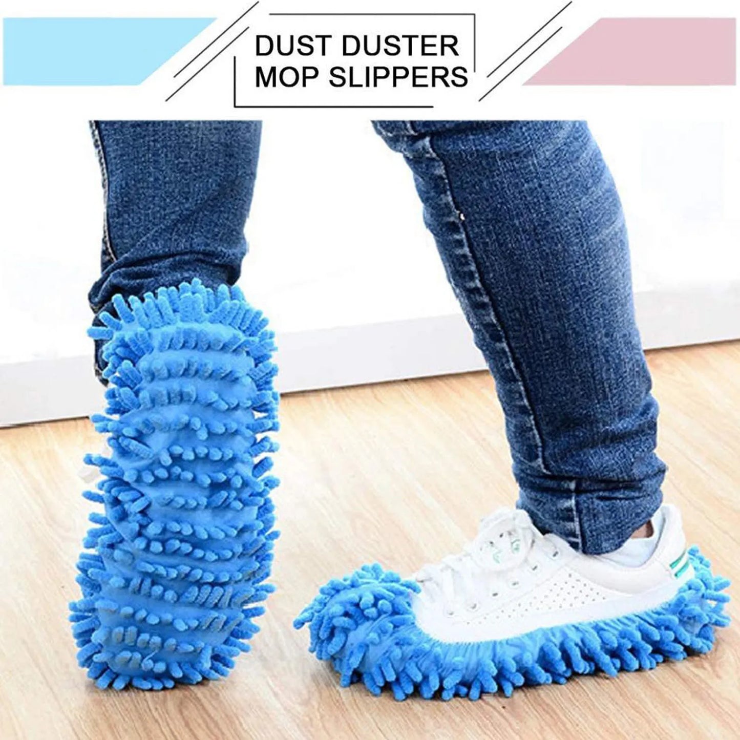 2PCS Multifunction Floor Dust Cleaning Slippers Lazy Mopping Shoes Home Floor Clean Micro Fiber Cleaning Shoes Cover для кухни