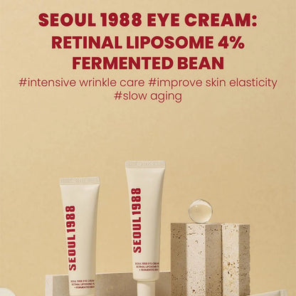 SEOUL 1988 Eye Cream Niacinamide 2% Retinal Acid Ginseng Serum Lighten Fine Lines Firming Pores Brightening Face Korean Skincare