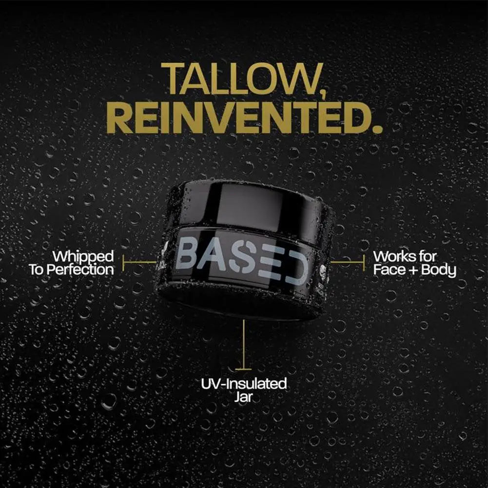 Based Cow Tallow Face Cream Fragrance Free & Additive Free Whipped Cloud Like Texture Soothes Eczema & Post Shave Irritation