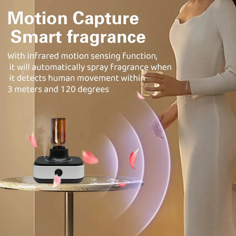 New Innovation Air cleaner Freshener Machine Infrared Automatic Smart spray Inverted Waterless Essential oil Aroma Diffuser