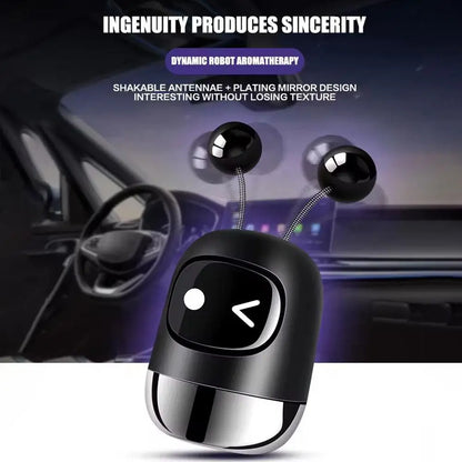 New Car Air Freshener Auto Mini Robot Air Vent Clip Parfum Flavoring Ventilation Outlet Aromatherapy Automotive Interior