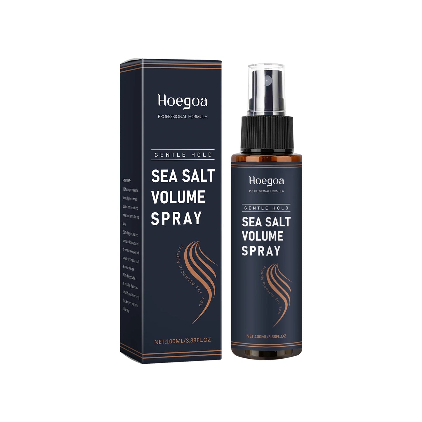 Sea Salt Hair Spray For Volume & Texture, Lightweight Styling Spray, Natural Hold, Frizz Control, Non-Greasy For Women & Men