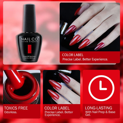 NAILCO 2025 Winter 15ML Gel Nail Polish Nails Semi-permanent UV Varnish High Quality Glass Bottle Nail Art Polish For Manicure