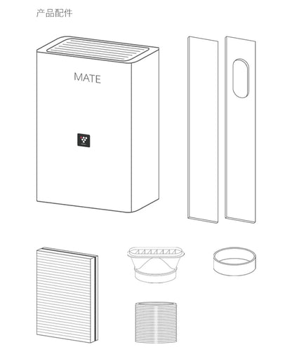 220V Fresh air fan, household fresh air system,  ventilation fan, ventilation, formaldehyde and haze removal purifier FL
