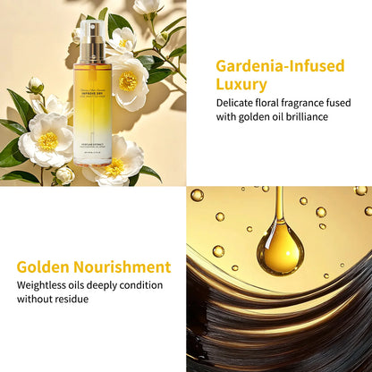 Hair Perfume Essential Oil Spray 80ml Glossy & Smooth Fix Dry &Knotted Hair Frizz Control Heat Protection Prevent Split Ends Oil