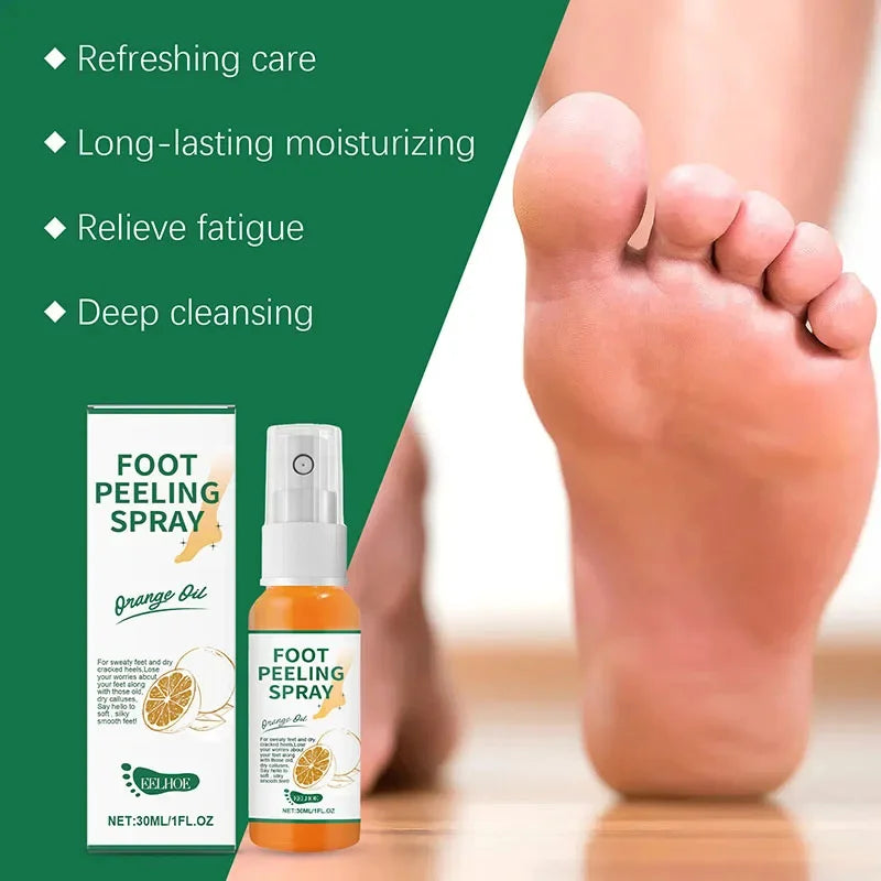 Herbal Anti Crack Foot Cream Peeling Spray Heel Cracking Repair Products Exfoliation Dead Skin Removal Softening Smooth Care
