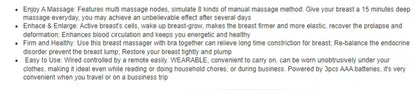 Breast Enlarging Massager for Scientific Shape and Healthy Breast & Breast Enhancement Instrument