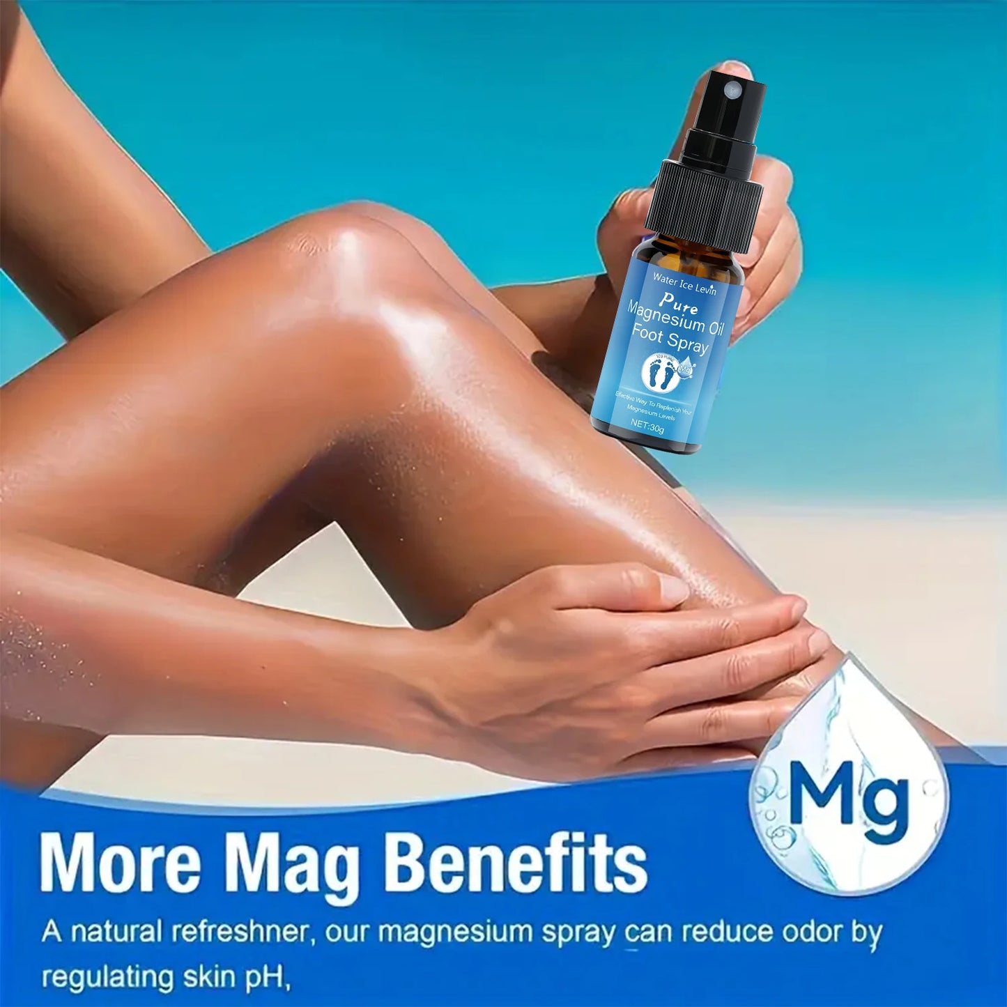 Winter Magnesium Oil Foot Spray - Boost Magnesium & Soothe Tired Feet Fast