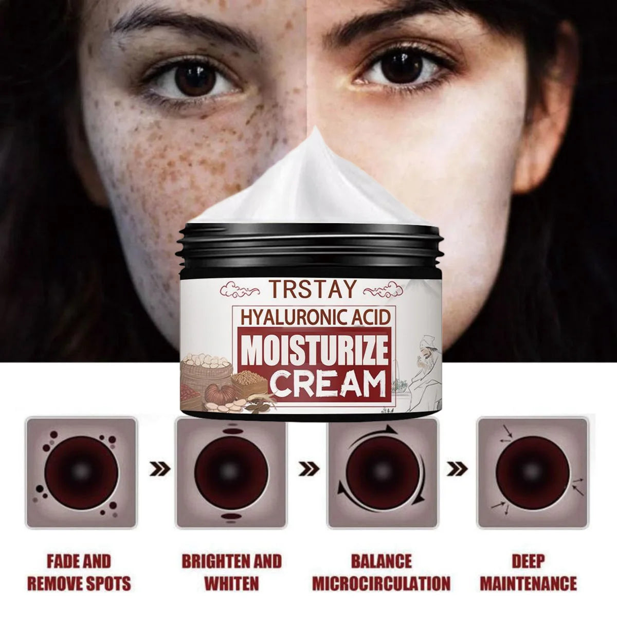 Brightening and Freckle Cream Brightening Skin Tone Lightening Spot Hydrating Moisturizing Cream Nourishing Serum Skin Care