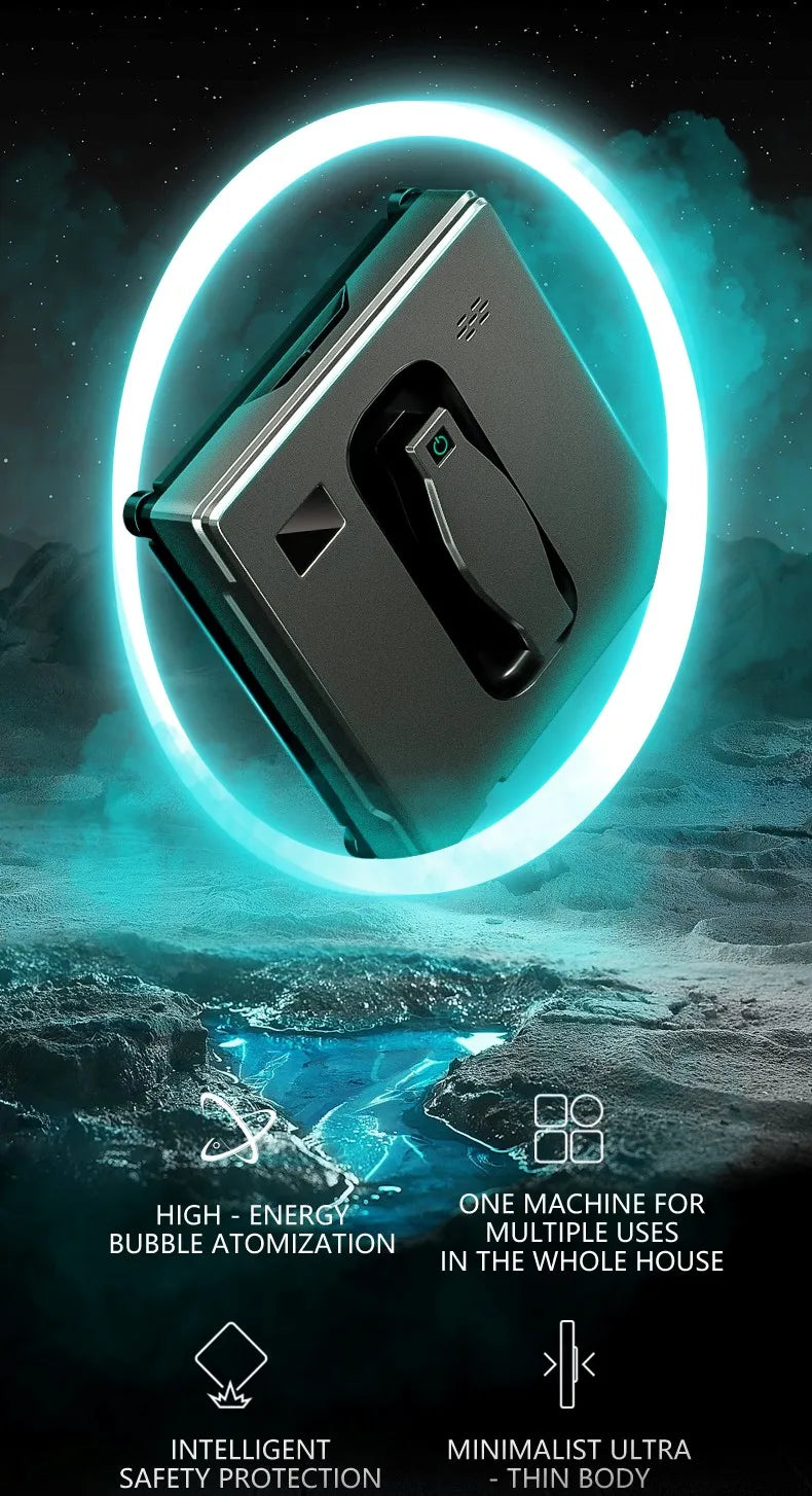 Window Cleaning Robot Battery-Four Spray Heads,Automatic Window Cleaner,Smart Home For Clean Glass,Home,Tile To Clean Tiles