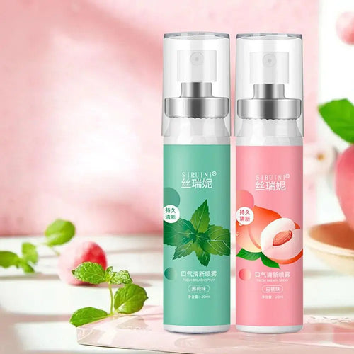 20ml Peach Mint Flavor Oral Fresh Spray Fresh Breath Carry It With You For Long-lasting Fragrance And Mouth Spray Oral Freshener