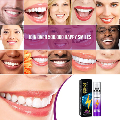 Mouth Freshener Spray Oral Spray Remove Bad Smoke Breath Long Lasting Sweet Fruity Grape Flavor Portable Kissing Cleaning Spray