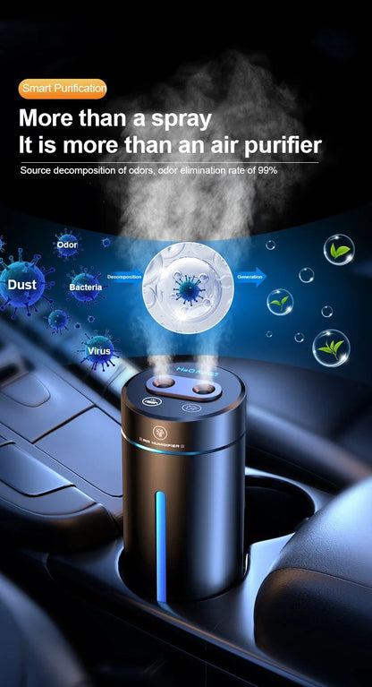 Car Air Freshener USB Charge Aroma Humidifier Mini Essential Oil Diffuser Car Flavoring Aromatherapy Interior Car Accessories