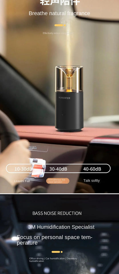 Cross-Border Home Aromatherapy Machine USB Desktop Automatic Fragrance Air Hydration Small Humidifier Artificial Flame Diffuser
