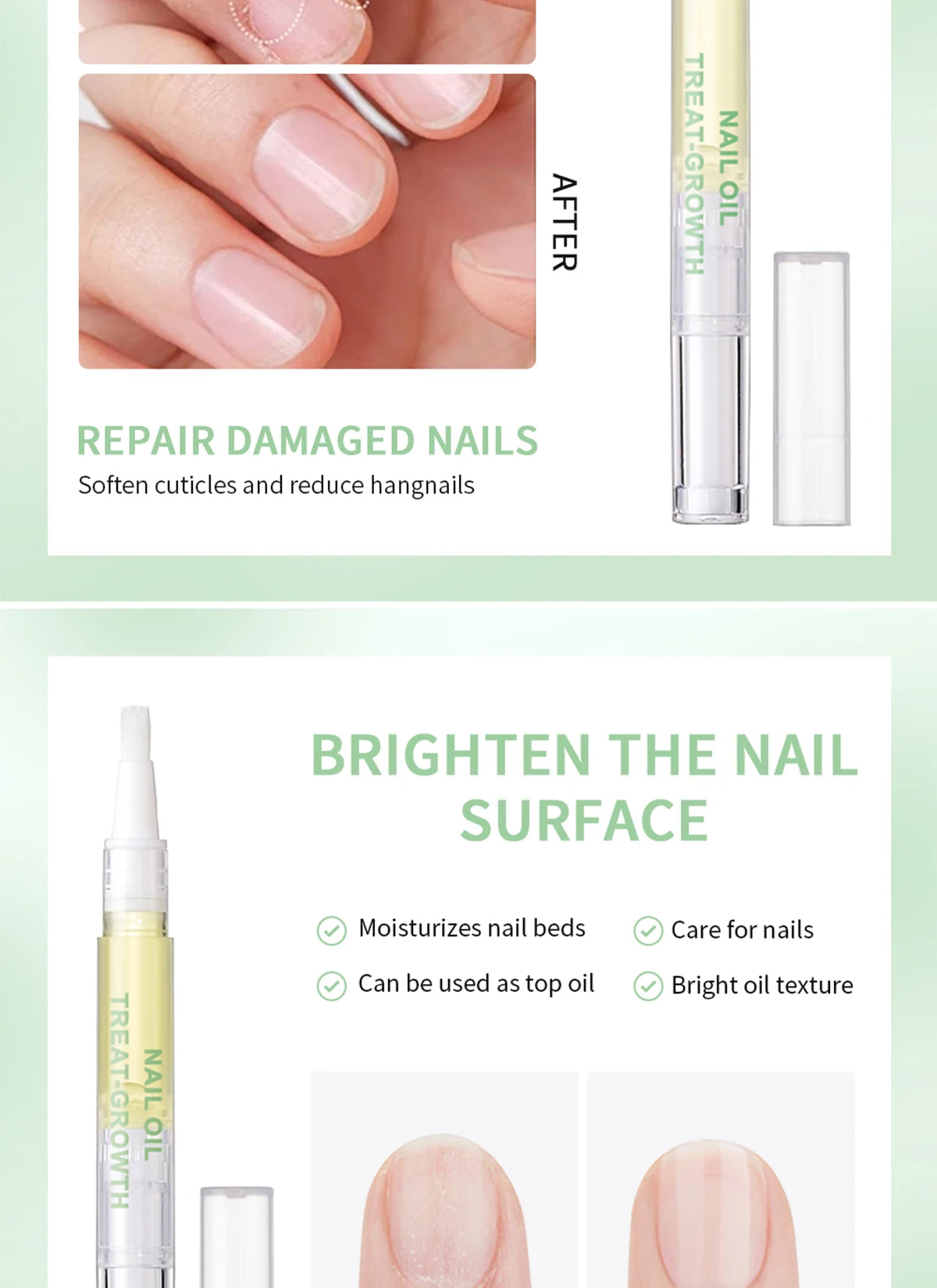Nail Treat-Growth Oil Nail Nutrition Oil Pen Nail Treatment Cuticle Revitalizer Oil Prevent Nail Polish Agnail Nourish Skin