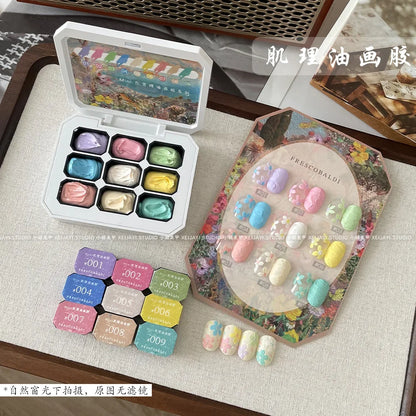 Nail Art Aurora Fairy Powder Cream Spring Summer For Professional Manicure Design Decorations Pigment Nail Texture Gel