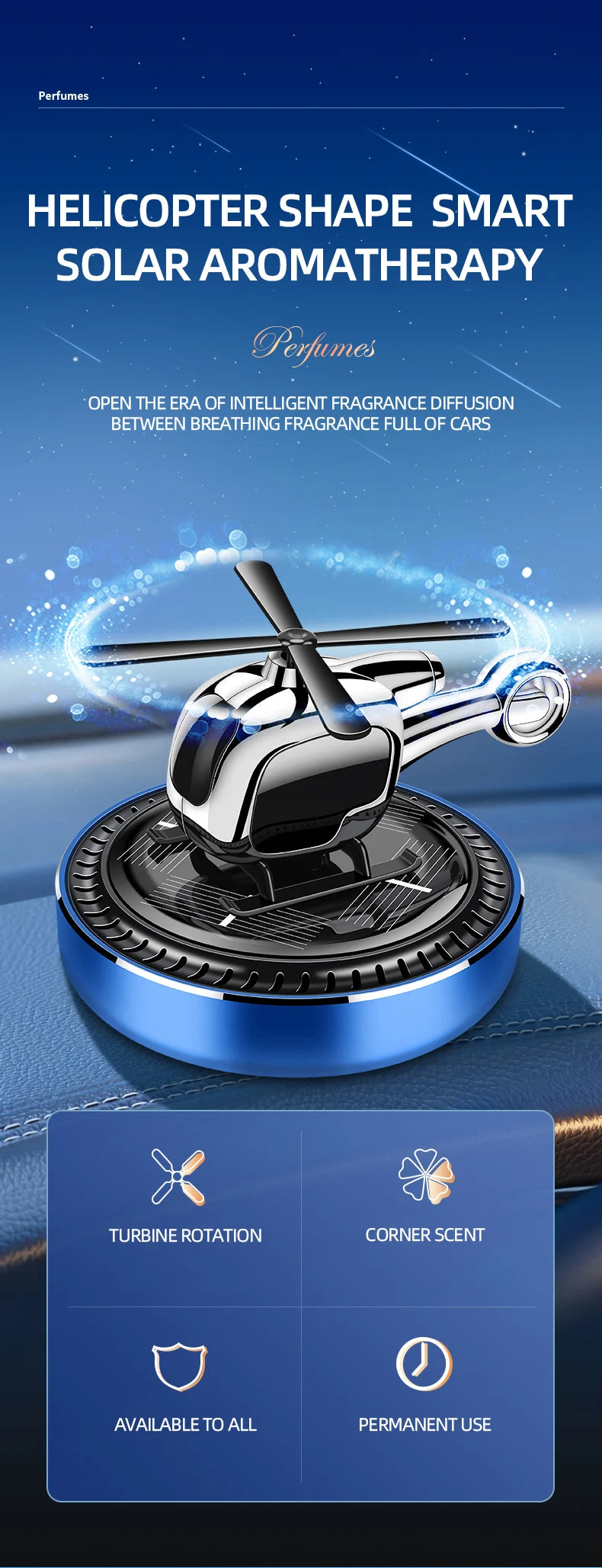 Car Aromatherapy Air Freshener Car Fragrance Perfume Fresh Vent Air Aromatherapy Interior Cars Auto Accessories Solar Plane