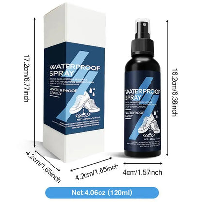 Shoe Protector Spray 120ml Rain and Stain Waterproof Shoe Spray Fabric Water Shield Waterproofing Spray for Hunting Hiking