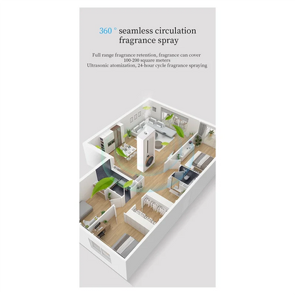ABKW-Motion Sensing Air Freshener Spray Sprayer Automatic For Room Dispersion Wall Mounted Or Free Standing Aroma Device