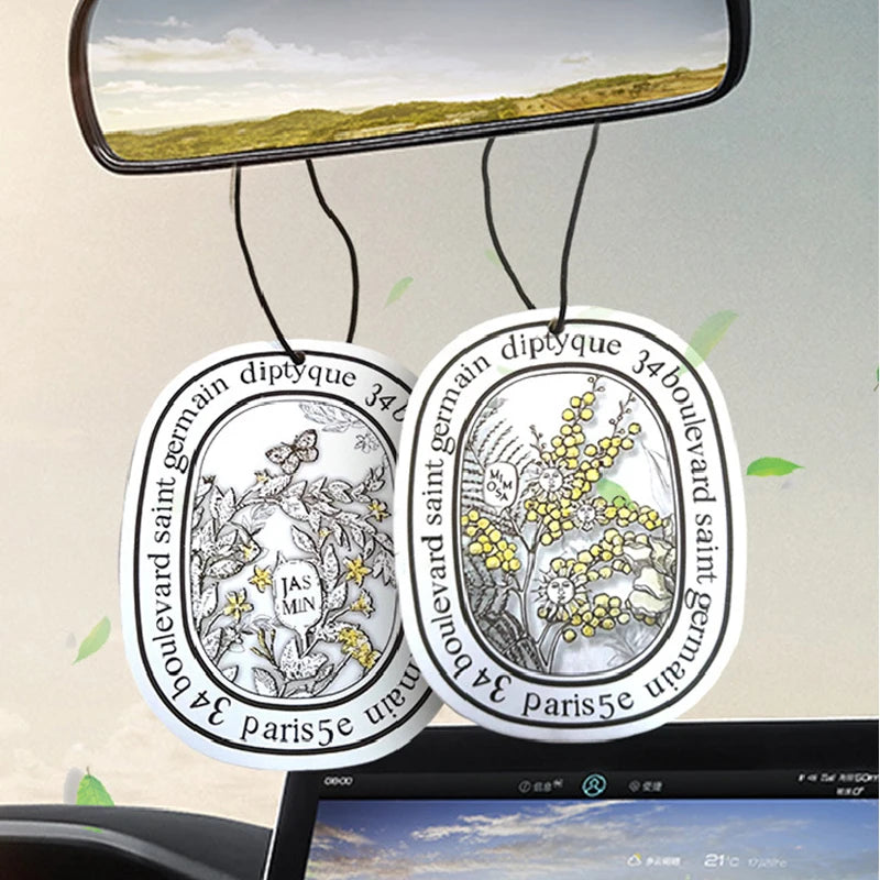 New Car Solid Air Freshener Hanging Clip, Dual Function as Vehicle Decor & Scented Ornament, Long-Lasting Aroma for Cars