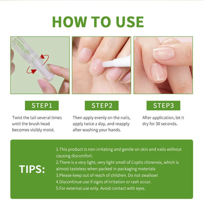 Lakerain Anti-Nail Biting Pen Strong Bitter Protect Nails Apply Quickly Safe Ingredients Natural Moisturizing Nail Pen Care Tool