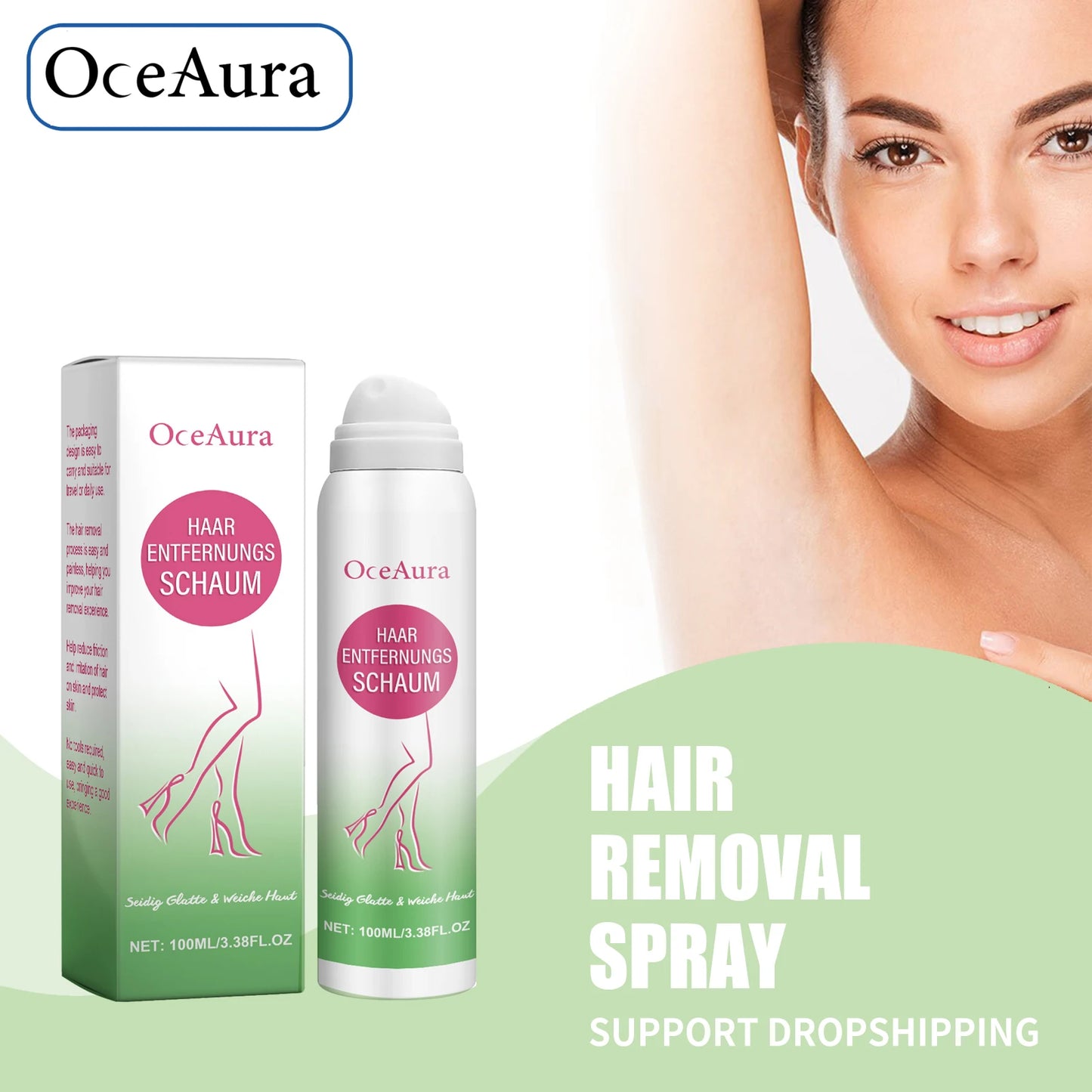 Painless Hair Removal Spray Permanent Fast Remove Body Armpit Leg Hair Growth Inhibitor Intimate Part Depilatory Cream for Men