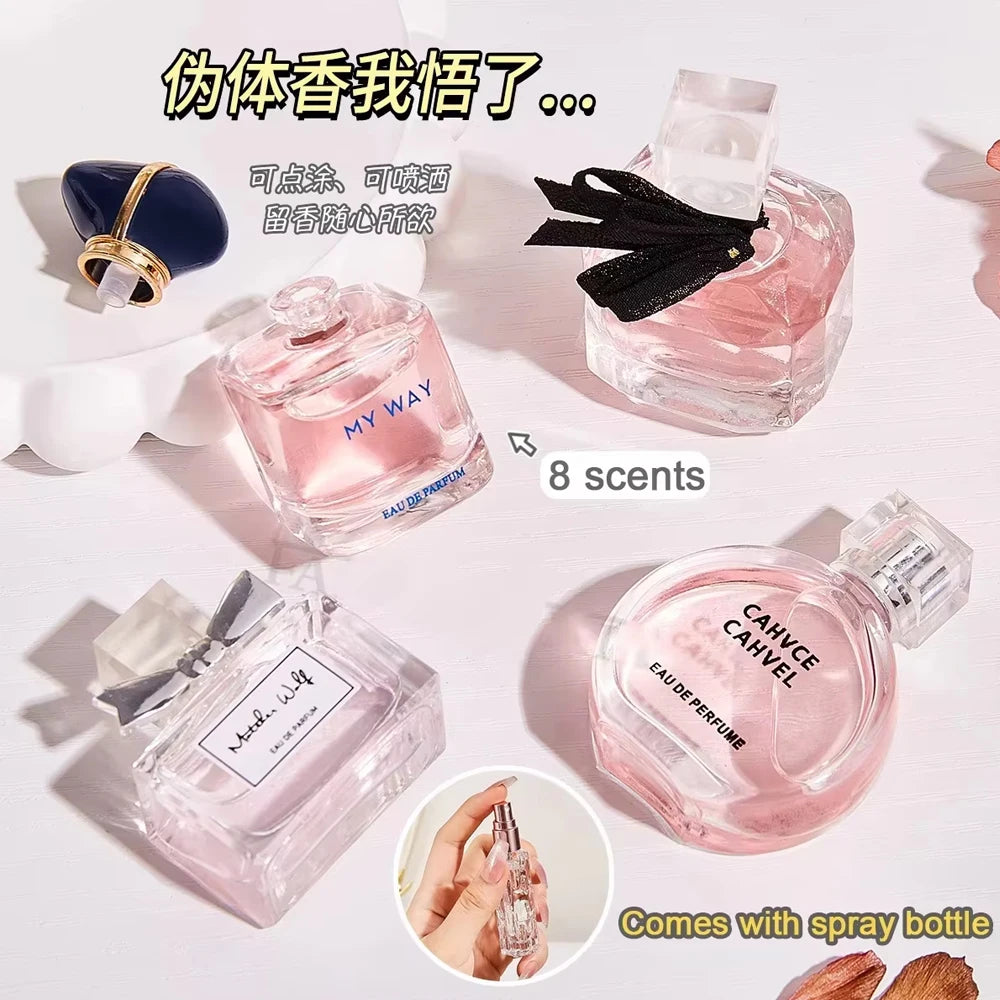 7.5ml*8pcs Women Perfume MenPheromones Fragrance Long Lasting Woody Floral Cologne Compact Portable Perfume Luxury Gift Set