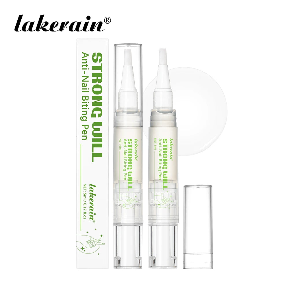Lakerain Anti-Nail Biting Pen Strong Bitter Protect Nails Apply Quickly Safe Ingredients Natural Moisturizing Nail Pen Care Tool