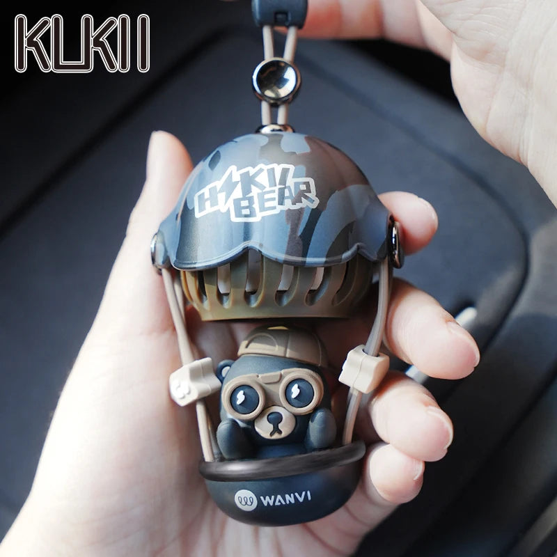 Hot air balloon bear car air freshener hanging accessories perfume fragrance diffuser decoration rearview mirror pendant hanger