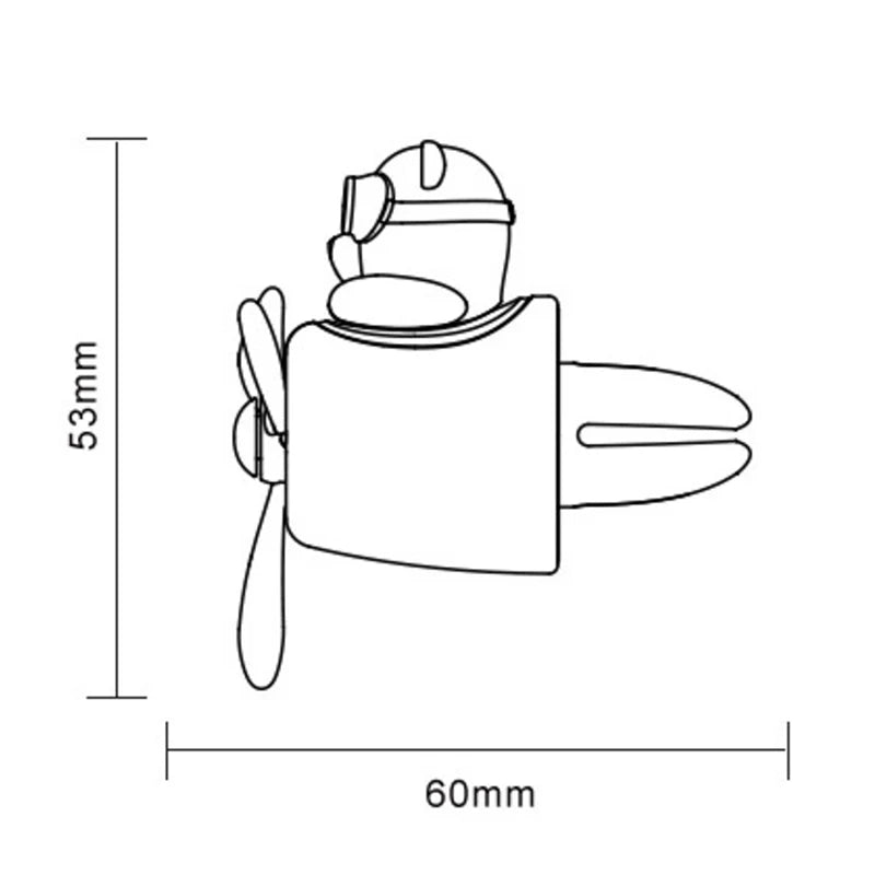 1Pc Car Air Freshener Aromatherapy Rotating Propeller Air Outlet Fragrance Flavor Bear Car Accessories