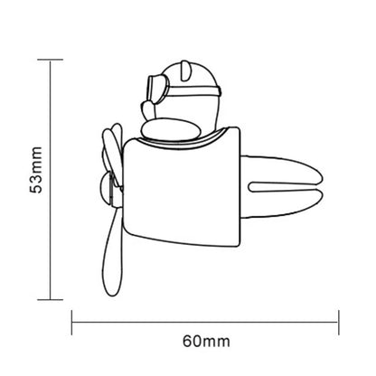 1Pc Car Air Freshener Aromatherapy Rotating Propeller Air Outlet Fragrance Flavor Bear Car Accessories