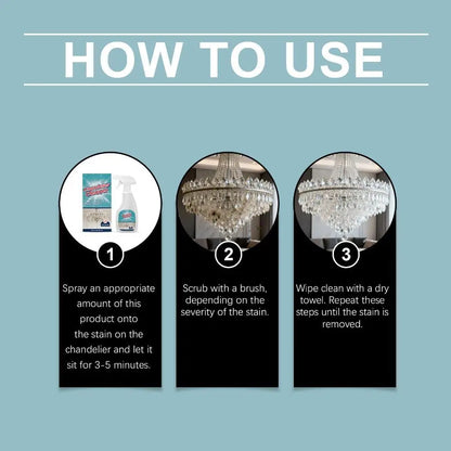 1pcs Strong Cleaning Power Spray Dust Remover Spray Chandelier No Wipe Crystals Cleaning Spray Cleaner Spray For Household