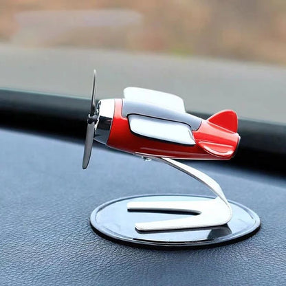 Car Air Freshener Solar Airplane Model Center Console Decoration Auto Fragrance Air Fresheners
