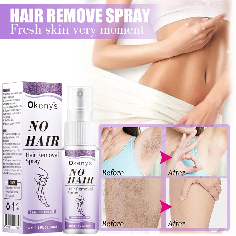 Permanent Hair Removal Spray Painless Armpit Legs Arms Hair Remover Hair Growth Inhibitor Depilatory Nourishing Repair Body Care
