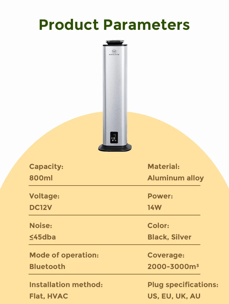 NAMSTE Home Air Freshener 800ML Essential Oils Fragrance Diffuser Fragrant Hotel Atmosphere 3000m³ Large Coverage