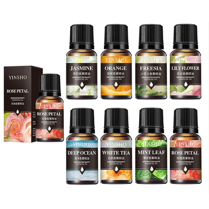 10ML Freshener Essential Oil Automotive Air Aromatherapy Oil Diffuser Humidifier Lavender Rose Eucalyptus Aromatherapy Oil