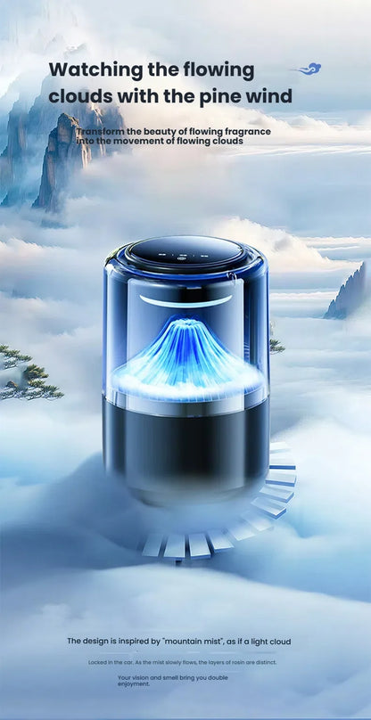2025 Model Smart Car Air Freshener - Premium Automotive Fragrance Device with Cloud-View Atomization, Filling the Car with Fragr
