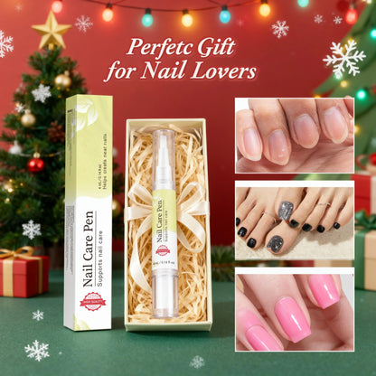 Nail Strengthening Pen 4ml - Lemon & tea tree oil blend minimizes yellow stains, fortifies weak nails & hydrates nail edges.