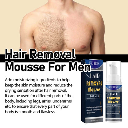 Powerful Hair Removal Mousse Permanent Painless Hair Remover for Men Armpit Legs Hair Growth Inhibitor Depilatory Cream Care