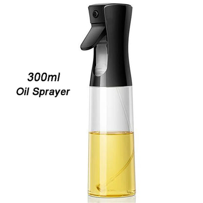 Kitchen Oil Sprayer,Black and White 300ML Glass Oil Bottle Garden Plant Watering Can