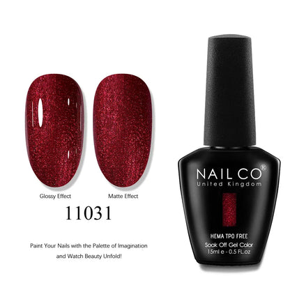 NAILCO 2025 Winter 15ML Gel Nail Polish Nails Semi-permanent UV Varnish High Quality Glass Bottle Nail Art Polish For Manicure