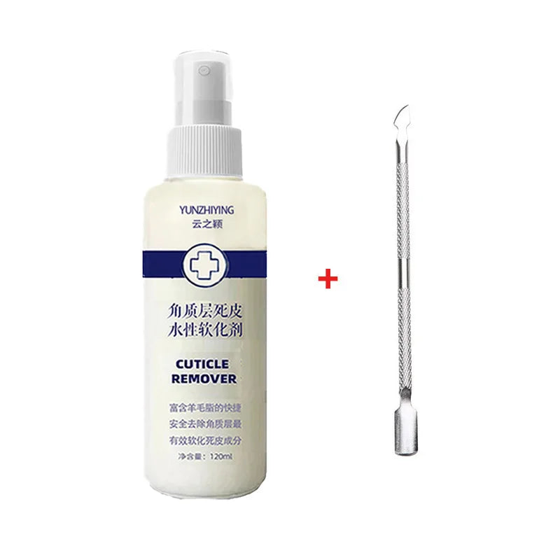 Foot Cuticle spray Remove Dead Foot Exfoliator Softener Remove Dead Skin and Calluses Foot Mask Pedicure Nail Enhancer 120ml