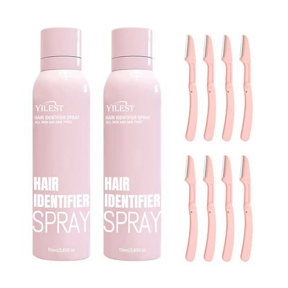 Professional Hair Identifier Spray for Facial Use - Makes Fine Hair Visible, Pre-Shave Preparation, All Skin Types, 114g