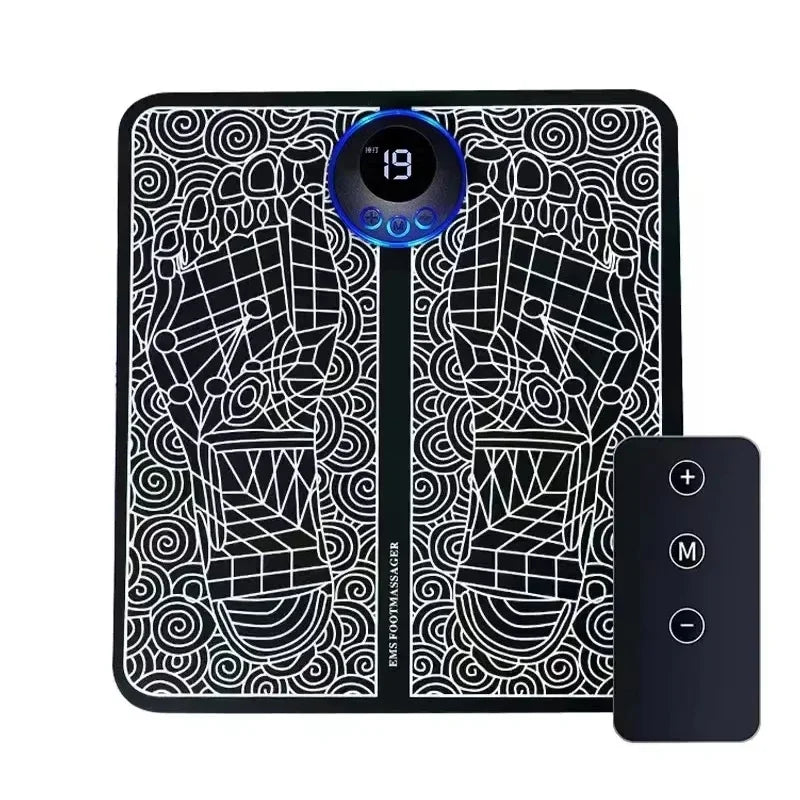 Foot Massage Mat Massager Feet Ems Calf Electric Tool Device Blood Circulation Spa Exerciser Insoles Myostimulator Machine Detox
