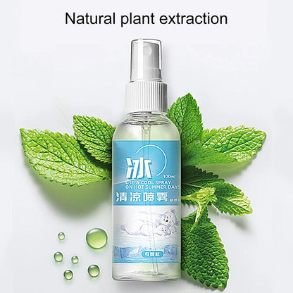 100ml Cooling Spray Refreshing Cool For Body Fine Mist Body Cooling Spray Safe Portable Instant Cooling Long Lasting Sprays