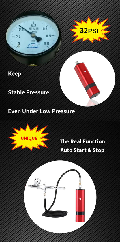 Travel Beauty Care Easy Use Salon Airbrush With Compressor Make Up Nail Art Design Spray Facial Kit For Women Gift