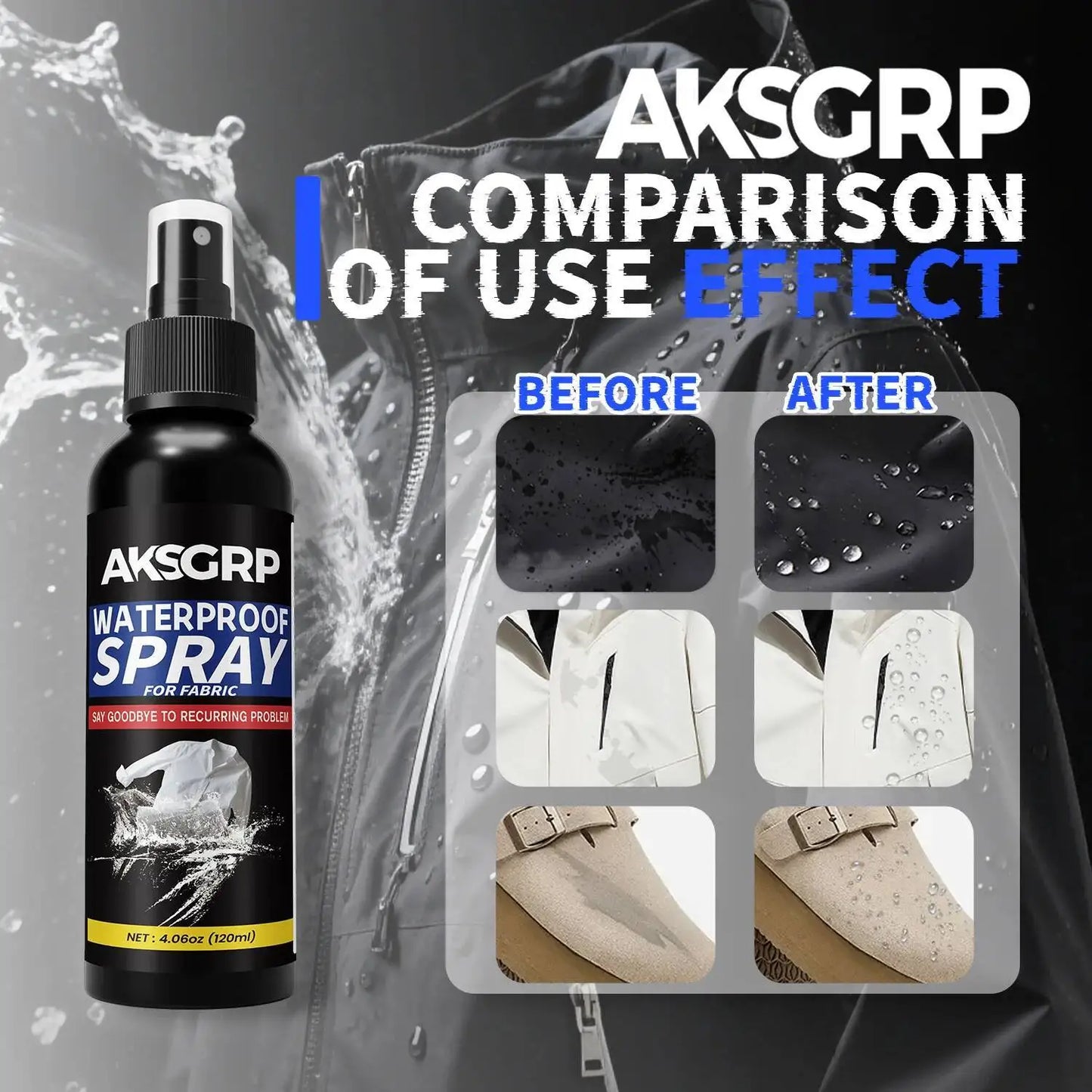 Waterproof Spray Provides Protection Jackets,Shoes Store Fabrics,Suitable For Car And Household Glass,Outdoor Adventures