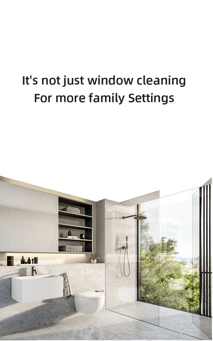 Household Multifunctional Window Cleaner Glass Spray Mop Glass Wiper With Silicone Scraper Floor Cleaning Mop Window Washer