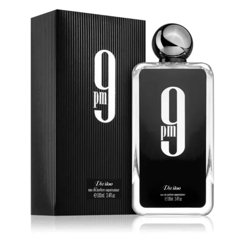 100ML 3.4FL.OZ 9PM Men's Perfume, Long Lasting Gourmet Oriental Notes Cologne, Eau De Parfum, Feronomas Perfume Hombre
